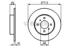 Bosch 986479105 Fren Diski Arka Prımera P11 96-02  Düz 278Mm