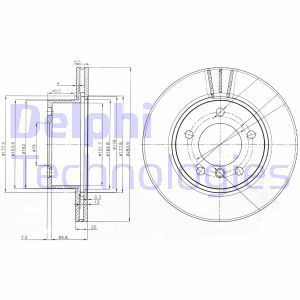 Delphi Bg3899C Fren Diski Ön Bmw 1 E87 2004 Sonrası  Havalı 284Mm