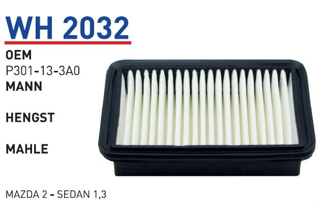 WUNDER WH2032 HAVA FİLTRESİ - MAZDA 2 - SEDAN 1,3