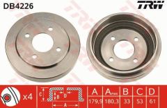 Trw Db4226 Fren Kampanası Arka Nıssan Mıcra Iı K11 2000-2003