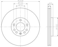 Bosch 986479113 Fren Diski Ön Astra G 1998 Sonrası Astra H 2004 Sonrası Corsa D 06-