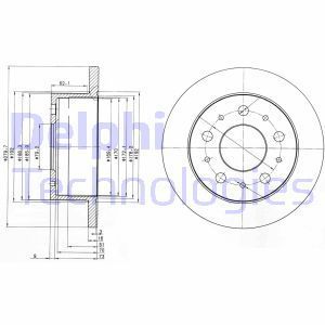 Delphi Bg3923 Fren Diski Arka 18Q Ducato 94-06 / Boxer 94-06 / Ju