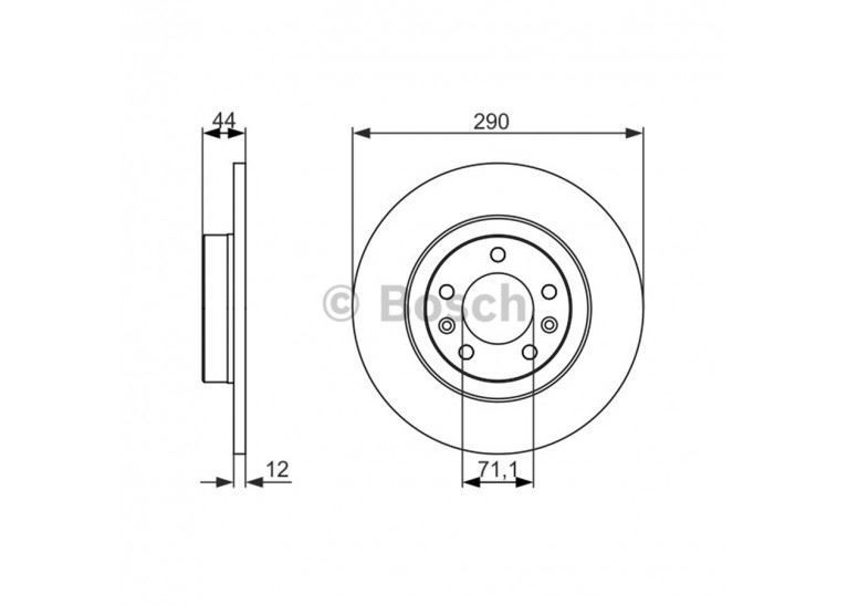 Bosch 986479130 Fren Diski Arka 508 1.6Vtı 1.6Thp 1.6Hdı 2.0Hdı 1