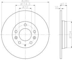 Bosch 986479131 Fren Diski Arka Mazda 6 03-08  Mx5 2005 Sonrası Premacy 99