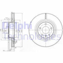 Delphi Bg3939 Fren Diski Ön A6 2004 Sonrası 2.0 Tdı 2.7 Tdı 2.8 Fsı 4.2 A8