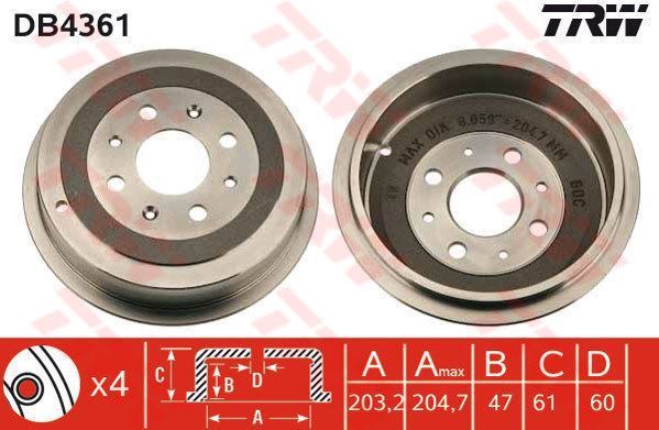 Trw Db4361 Trw Fren Kampanası Arka Punto  2012 Sonrası Punto