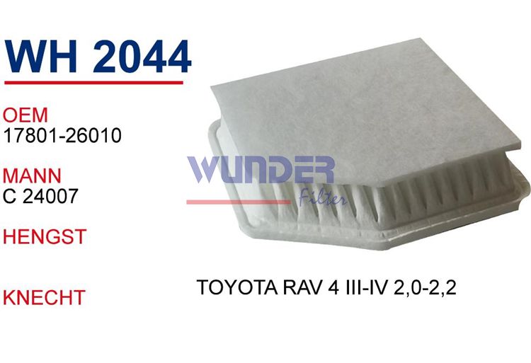 WUNDER WH2044 HAVA FİLTRESİ - TOYOTA RAV 4 III-IV 2,0-2,2