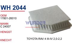 WUNDER WH2044 HAVA FİLTRESİ - TOYOTA RAV 4 III-IV 2,0-2,2