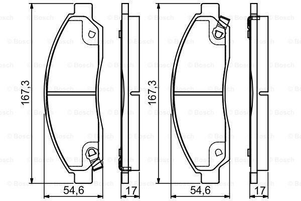 Bosch 986495159 Fren Balatası Ön D-Max 02-07