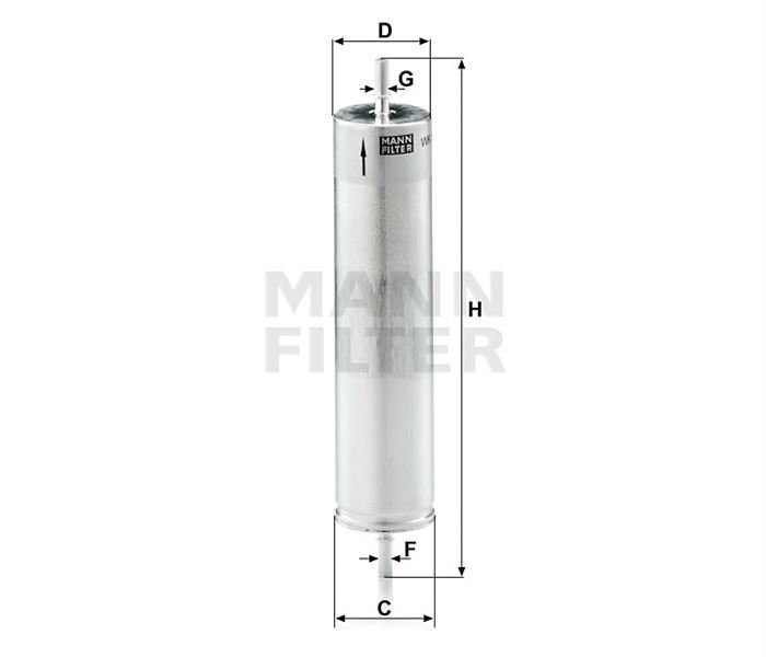 Mann Wk522 Mazot Filtresi Freelander 01-06 2.0Td4