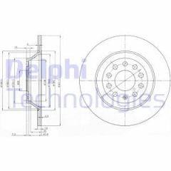 Delphi Bg3956C Fren Diski Arka Audı A6 (4Bc5) 3.0 Quattro ( 7.04