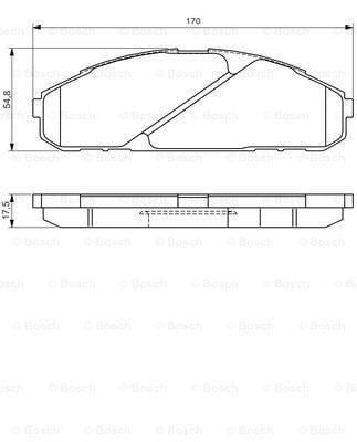 Bosch 986495171 Ön Balata Fıesta 89-02Ford Ka 96-08Mazda 121 Iıı