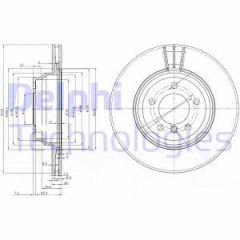 Delphi Bg3959 Fren Diski Çiftli Paket Bmw 123-125-130-320-325-330