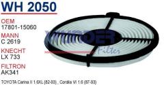 WUNDER WH2050 HAVA FİLTRESİ - TOYOTA COROLLA 1.6 KARB.