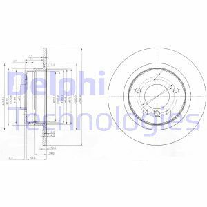 Delphi Bg3960 Fren Diski Arka Bmw 1 E81 E87 2003 Sonrası Bmw 3 E90 2005 Sonrası Tak