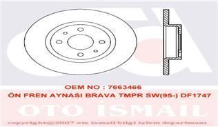 Valeo 186154 Fren Diski Ön Tempra Sw Marea 1996 Sonrası Brava 1995 Sonrası Bravo I