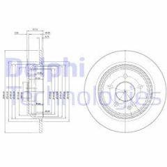 Delphi Bg3969 Fren Diski Arka Vıano W639 2003 Sonrası Vıto W639 2003 Sonrası Düz 29