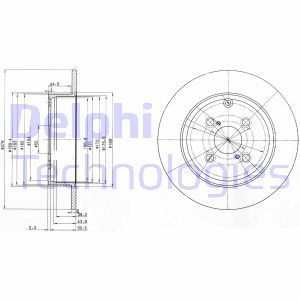 Delphi Bg3974 Fren Diski Arka Corolla Verso 04-07 Corolla 2003-2007 1