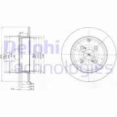 Delphi Bg3974 Fren Diski Arka Corolla Verso 04-07 Corolla 2003-2007 1
