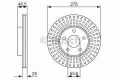 Bosch 986479173 Fren Diski Ön Cmax  2007 Sonrası Cmax  2003 Sonrası Focus Iı 2004 Sonrası /