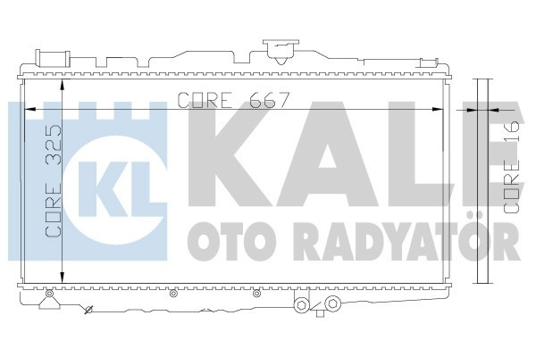 Kale 342155 Radyatör Toyota Corolla Compact-Lıftback-Wagon Al-Pl-