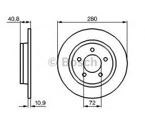 Bosch 986479181 Arka Fren Aynası Duz Mazda Iıı 2,0 10/03=- Mazda