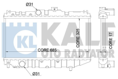 Kale 342160 Radyatör Toyota Corolla Compact-Lıftback-Wagon Al-Pl-