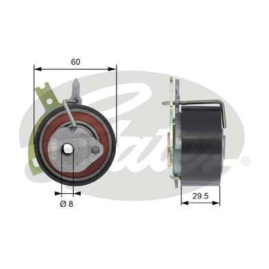 Gates T43186 Triger Eksantrik Gergi Rulmanı 407 607 807 4007 / Fr