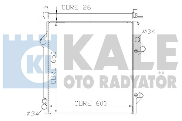 Kale 342180 Radyatör Toyota Land Cruıser Al-Pl-Brz
