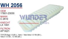 WUNDER WH2056 HAVA FİLTRESİ - TOYOTA YARiS 1,0 L Y.M