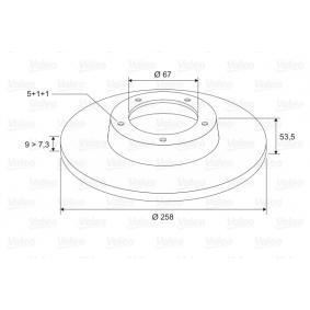 Valeo 186184 Fren Diski Arka Mercedes W124 W201 83-95 Düz 258Mm