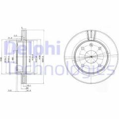 Delphi Bg4003 Fren Diski Ön Lacettı 2004 Sonrası / Nubıra 03-