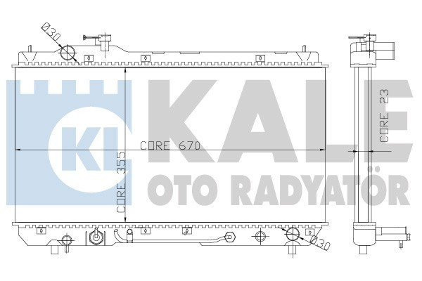 Kale 342185 Radyatör Toyota Rav 4 I  Al-Pl-Brz