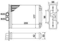 Marelli 359000390830 Radytr - 96/99 Vectra B Brz