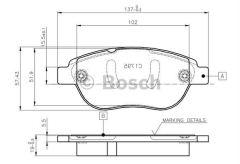 Bosch 986495225 Fren Balatası Ön 500 2007 Sonrası Lınea 2007 Sonrası Doblo 2001 Sonrası / 20
