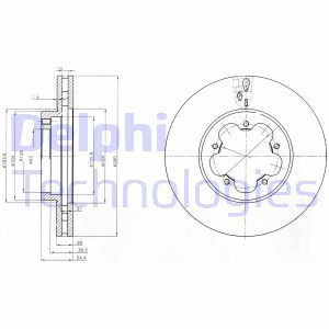 Delphi Bg4007 Fren Diski Ön Çıftlı Paket Transıt. Transıt Tourneo