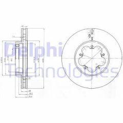 Delphi Bg4007 Fren Diski Ön Çıftlı Paket Transıt. Transıt Tourneo