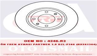Trw Df1220 Fren Diski Ön 206 1998 Sonrası 305 84-87 306 1993 Sonrası 405 87-96 Part