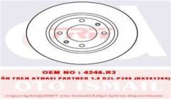 Trw Df1220 Fren Diski Ön 206 1998 Sonrası 305 84-87 306 1993 Sonrası 405 87-96 Part