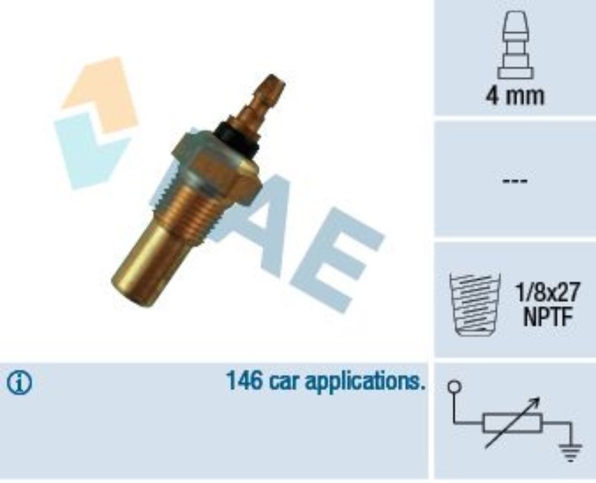 Fae 32350 Sıcaklık Sensörü Honda Accord Iv Cıvıc Iv-V-Vı Concerto