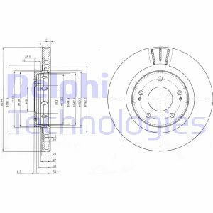 Delphi Bg4038C Fren Diski Çiftli Paket Boyalı C Crosser.Outlander