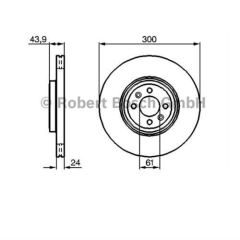 Bosch 986479209 Fren Diski Ön Scenıc Iı 2003 Sonrası Grand Scenıc Iı 2004 Sonrası H