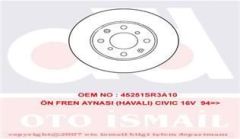 Trw Df1436 Fren Diski Ön Cıvıc 91-01  Havalı 240Mm