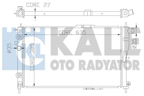 Kale 342245 Su Radyatörü Cıelo 1994 Sonrası 1.5 1.5 16V 1.8 Nexıa 94-