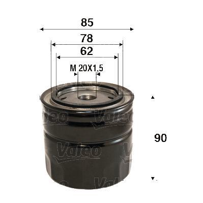 Valeo 586089 Yağ Filtresi Renault Scenıc Iıı 1.9 Dcı