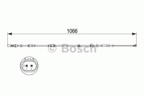 Bosch 1987473501 Fren Balata Fişi Arka 1065Mm