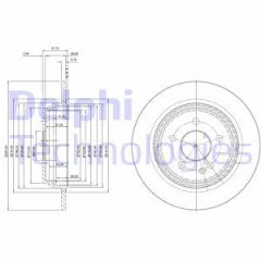 Delphi Bg4063C Fren Diski Arka (5D 302Mm) Mondeo Iv Kuga S-Max 07