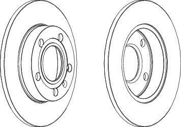 Ferodo Ddf1709 Fren Diski Arka A4 00-09 / Exeo 2009 Sonrası 245X9.9 10 Del