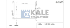 Kale 342255 Radyatör Daewoo Nubıra Saloon-Wagon Al-Pl-Brz