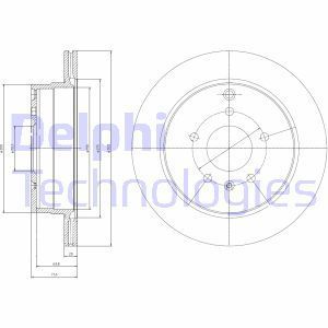 Delphi Bg4069 Fren Diski Arka Antara 2006 Sonrası / Captıva 2006 Sonrası Havalı 303
